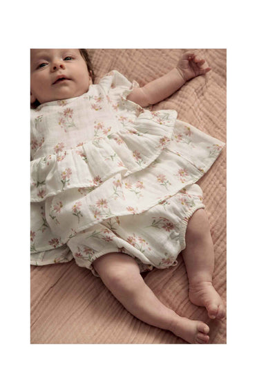Mamas & Papas Daisy Pplm Shirt Romper