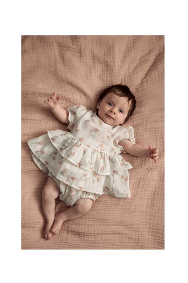 Mamas & Papas Daisy Pplm Shirt Romper