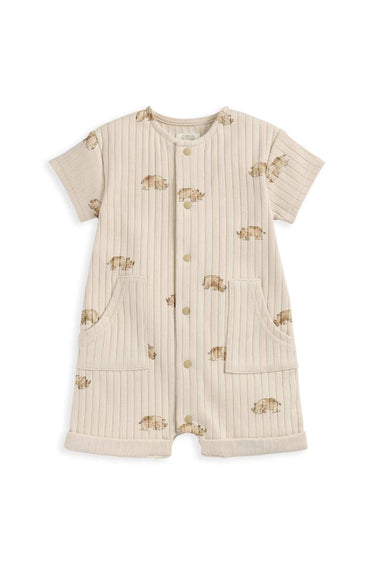 Mamas & Papas Aop Jersey Rib Romper