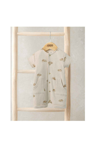 Mamas & Papas Aop Jersey Rib Romper