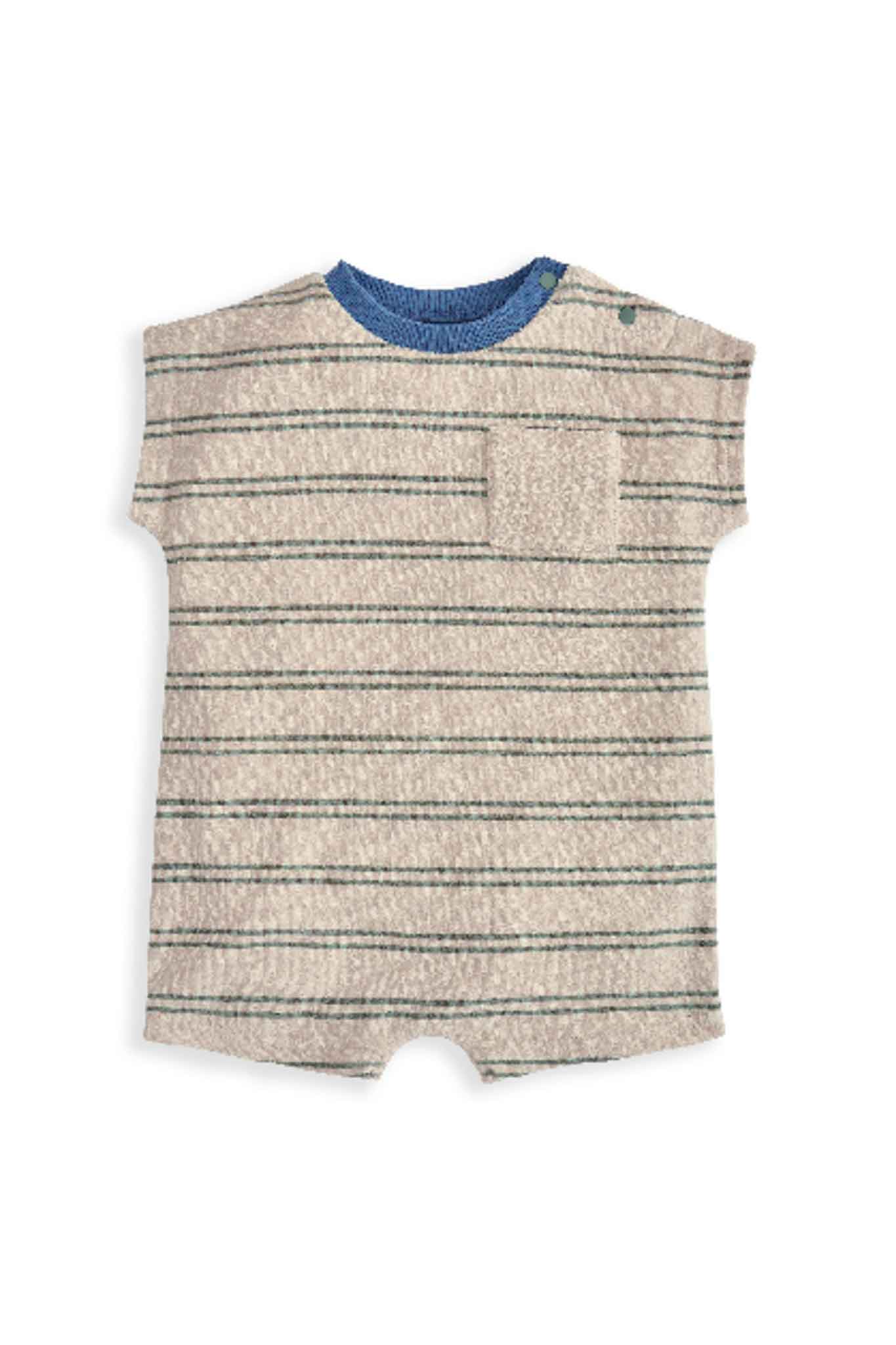 Mamas & Papas Stripe Towelling Romper