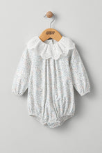 Load image into Gallery viewer, Mamas &amp; Papas Floral Print Romper with Collar
