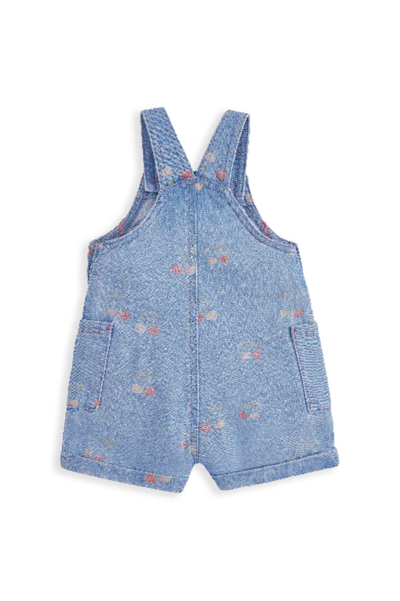 Mamas & Papas Denim Printed Dungaree