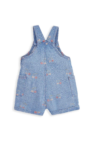 Mamas & Papas Denim Printed Dungaree