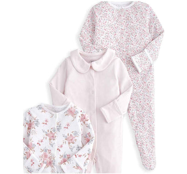 Mamas & Papas Floral Sleepsuits 3 Pack