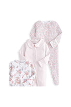 Load image into Gallery viewer, Mamas &amp; Papas Floral Sleepsuits 3 Pack
