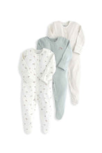 Load image into Gallery viewer, Mamas &amp; Papas Mushroom Sleepsuits 3 Pack

