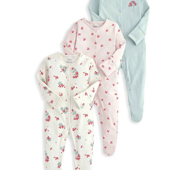 Mamas & Papas Geranium Sleepsuits 3 Pack