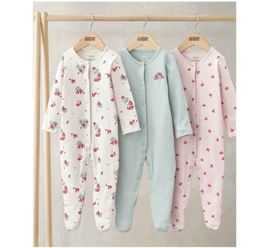 Mamas & Papas Geranium Sleepsuits 3 Pack