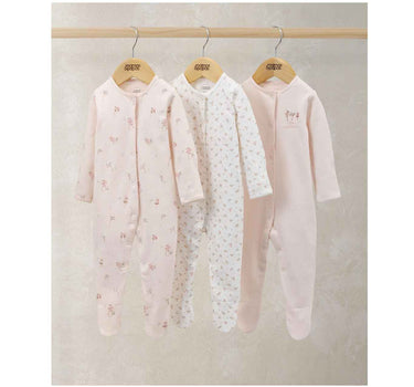 Mamas & Papas Ditsy Floral Sleepsuits 3 Pack