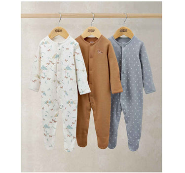 Mamas & Papas Rodeo Sleepsuits 3 Pack