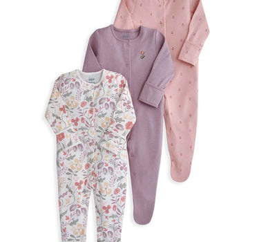 Mamas & Papas Floral Sleepsuits 3 Pack