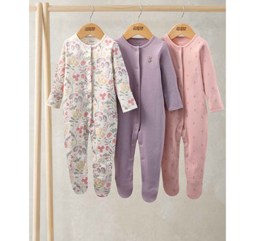 Mamas & Papas Floral Sleepsuits 3 Pack