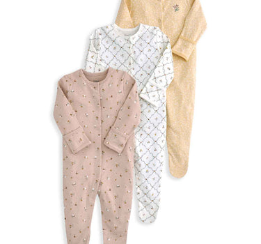 Mamas & Papas Heritage Sleepsuits 3 Pack