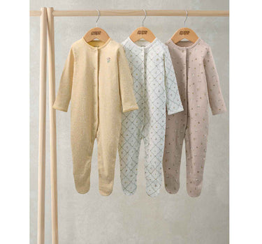 Mamas & Papas Heritage Sleepsuits 3 Pack