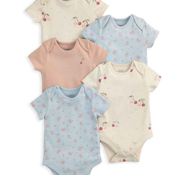 Mamas & Papas Cherries Bodysuit 5 Pack