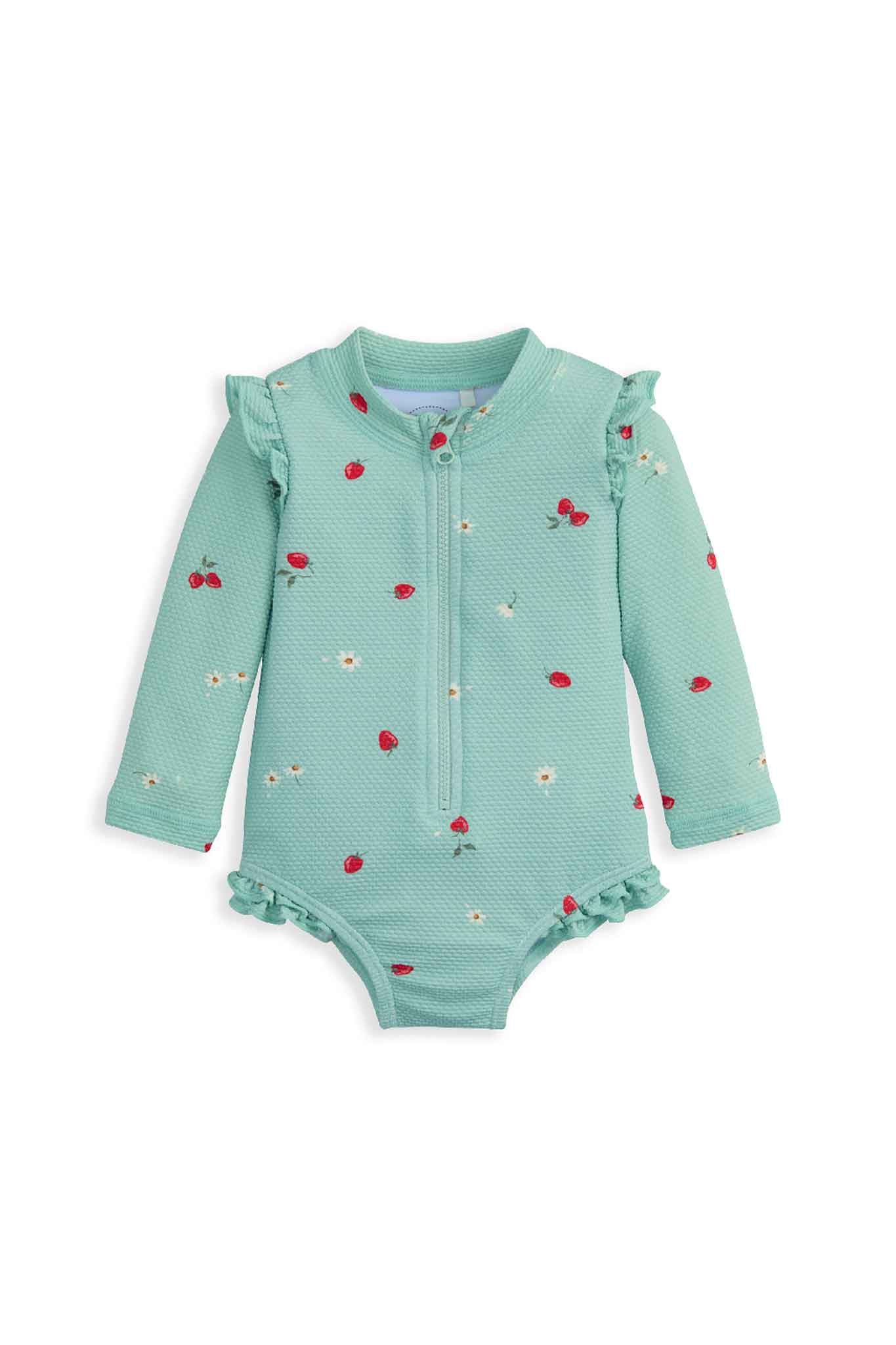 Mamas & Papas Strawberry Aop Swimsuit