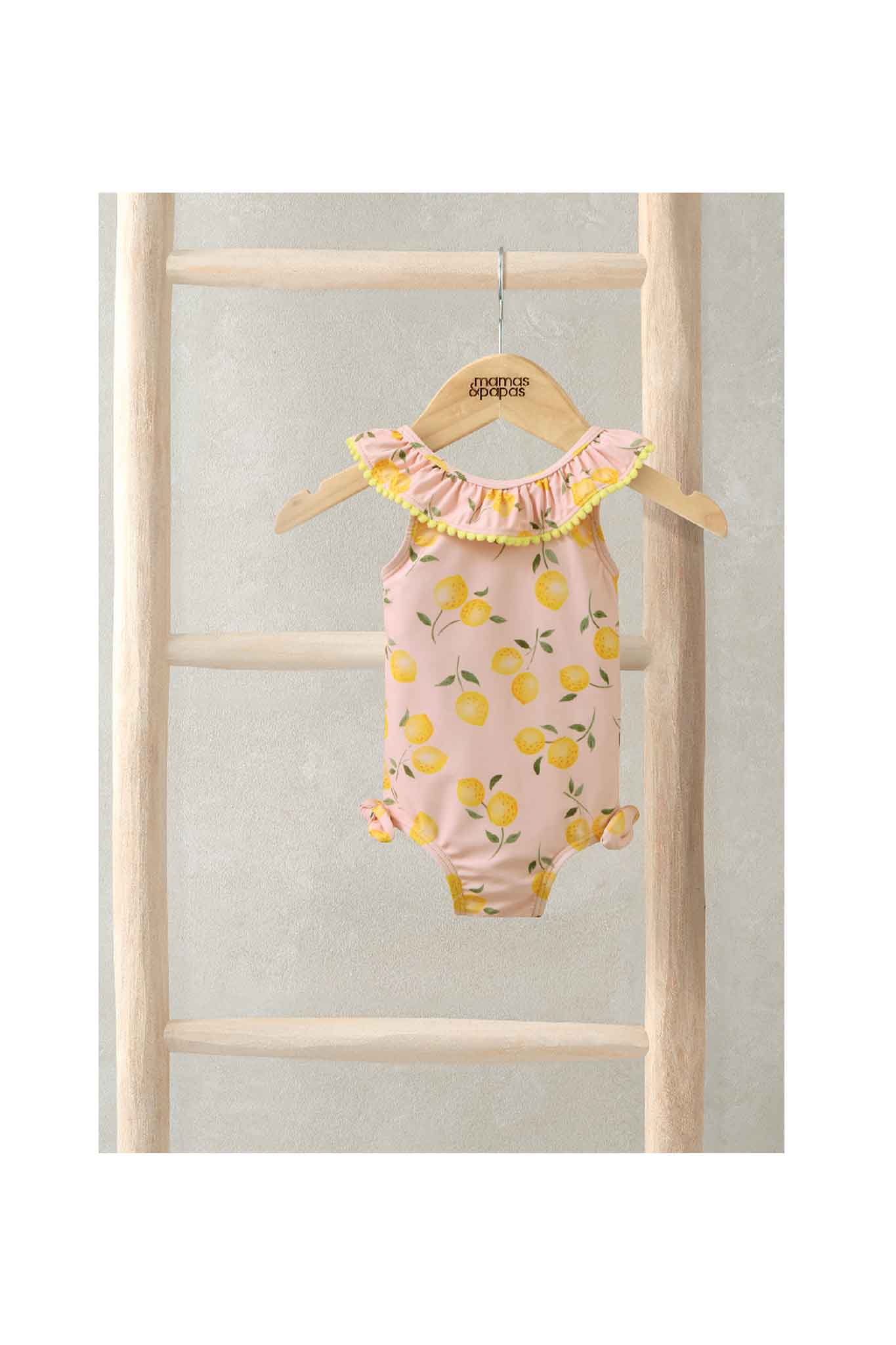 Mamas & Papas Lemon Frill Swimsuit