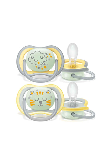 Avent Ultra Air Nighttime Soother 18M+ Pk2