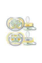 Load image into Gallery viewer, Avent Ultra Air Nighttime Soother 18M+ Pk2
