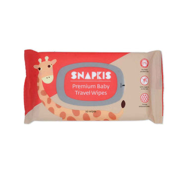 Snapkis Premium Baby Travel Wipes 20s