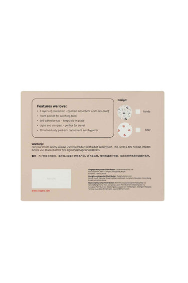 Snapkis Disposable Bibs 20s Panda