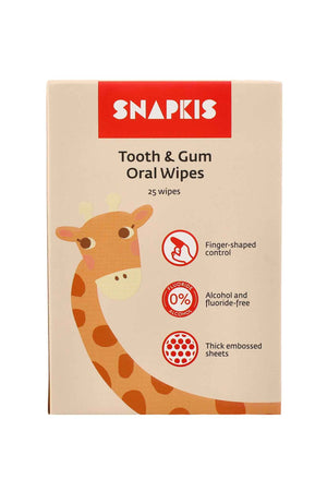 Snapkis Tooth & Gum Oral Wipes 25s