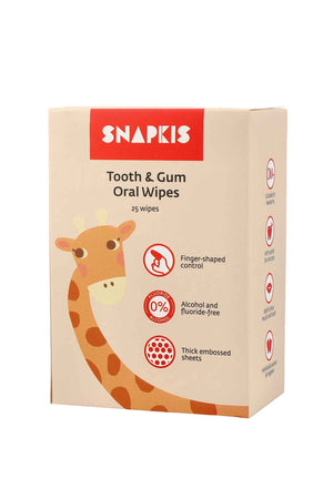 Snapkis Tooth & Gum Oral Wipes 25s