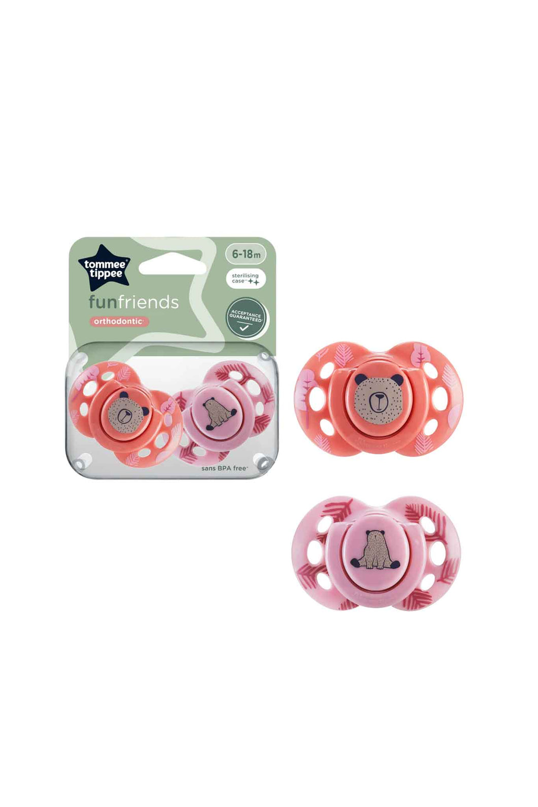 Tommee Tippee Fun Pacifier - 2 pack