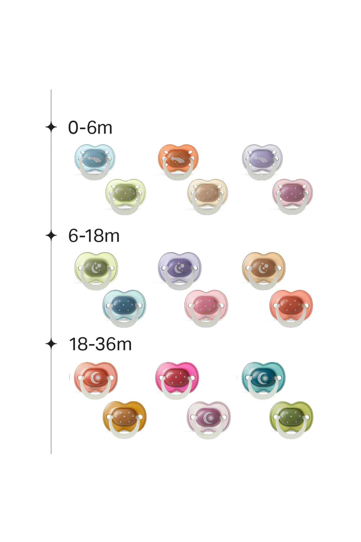 Tommee Tippee Night Time Soother Pk2