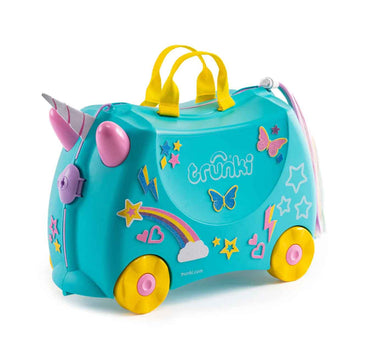 Trunki Glide Ride-On-Luggage-Una the Unicorn