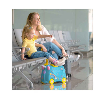 Trunki Glide Ride-On-Luggage-Una the Unicorn