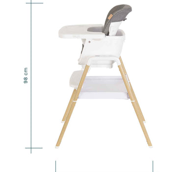 Tutti Bambini Nova Highchair Scandinavian Walnut Ecru