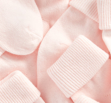 Mothercare Pink Turn-Over-Top Baby Socks - 5 Pack