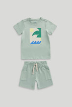 Load image into Gallery viewer, Mothercare Beach T-Shirt and Shorts Set
