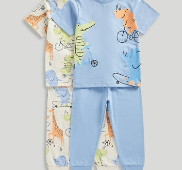 Mothercare 2 Pack Sport Pyjamas