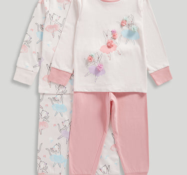 Mothercare 2 Pack Cat Pyjamas