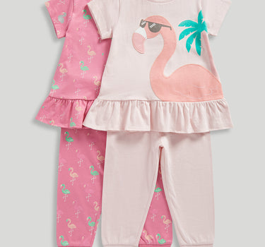 Mothercare 2 Pack Flamingo Pyjamas