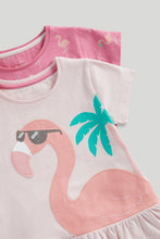 Load image into Gallery viewer, Mothercare 2 Pack Flamingo Pyjamas

