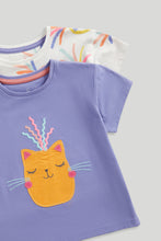 Load image into Gallery viewer, Mothercare 2 Pack Pineapple Short Pyjamas
