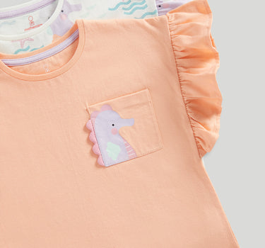 Mothercare 2 Pack Seahorse Short Pyjamas