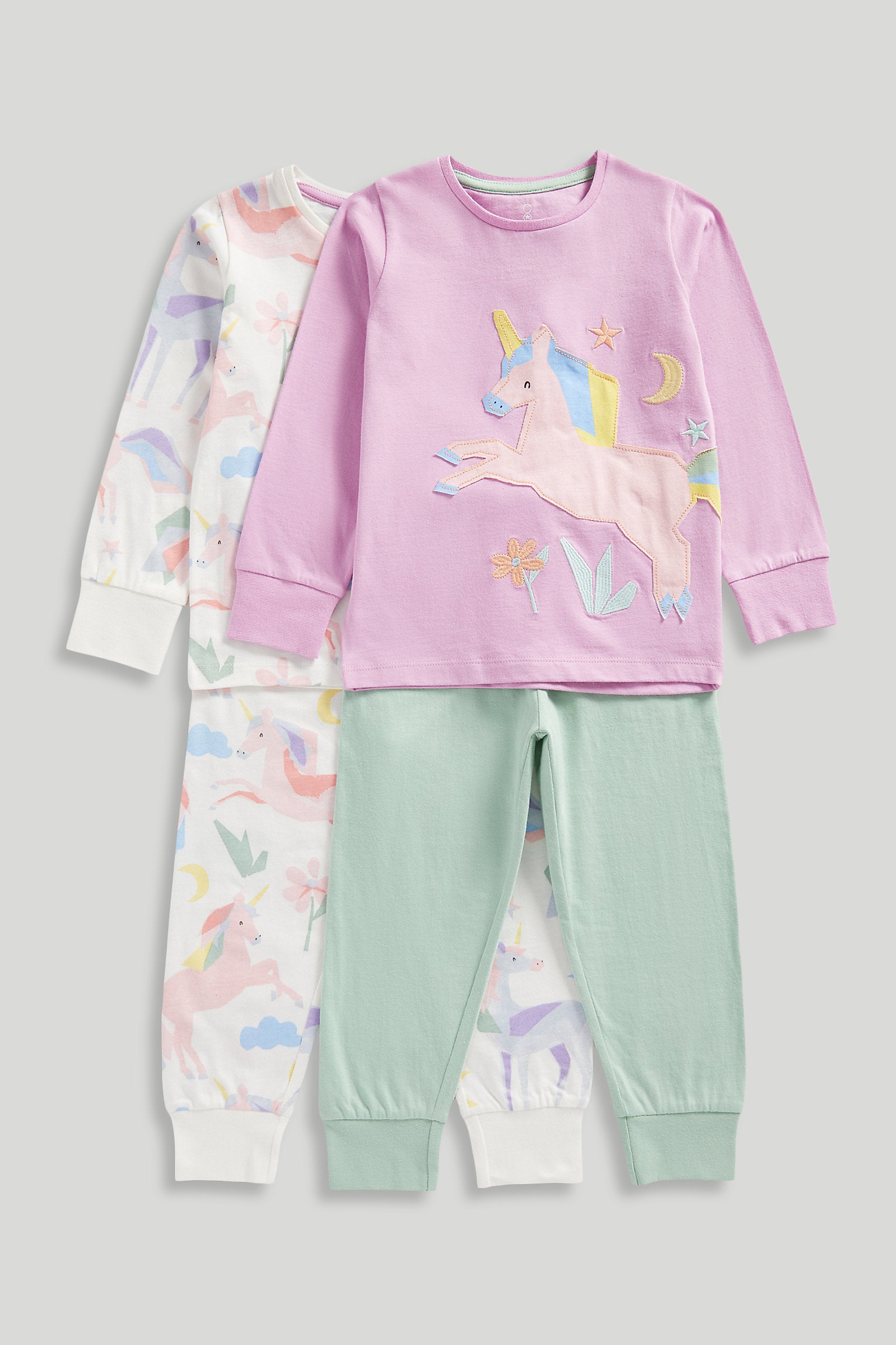 Mothercare 2 Pack Party Horse Pyjamas