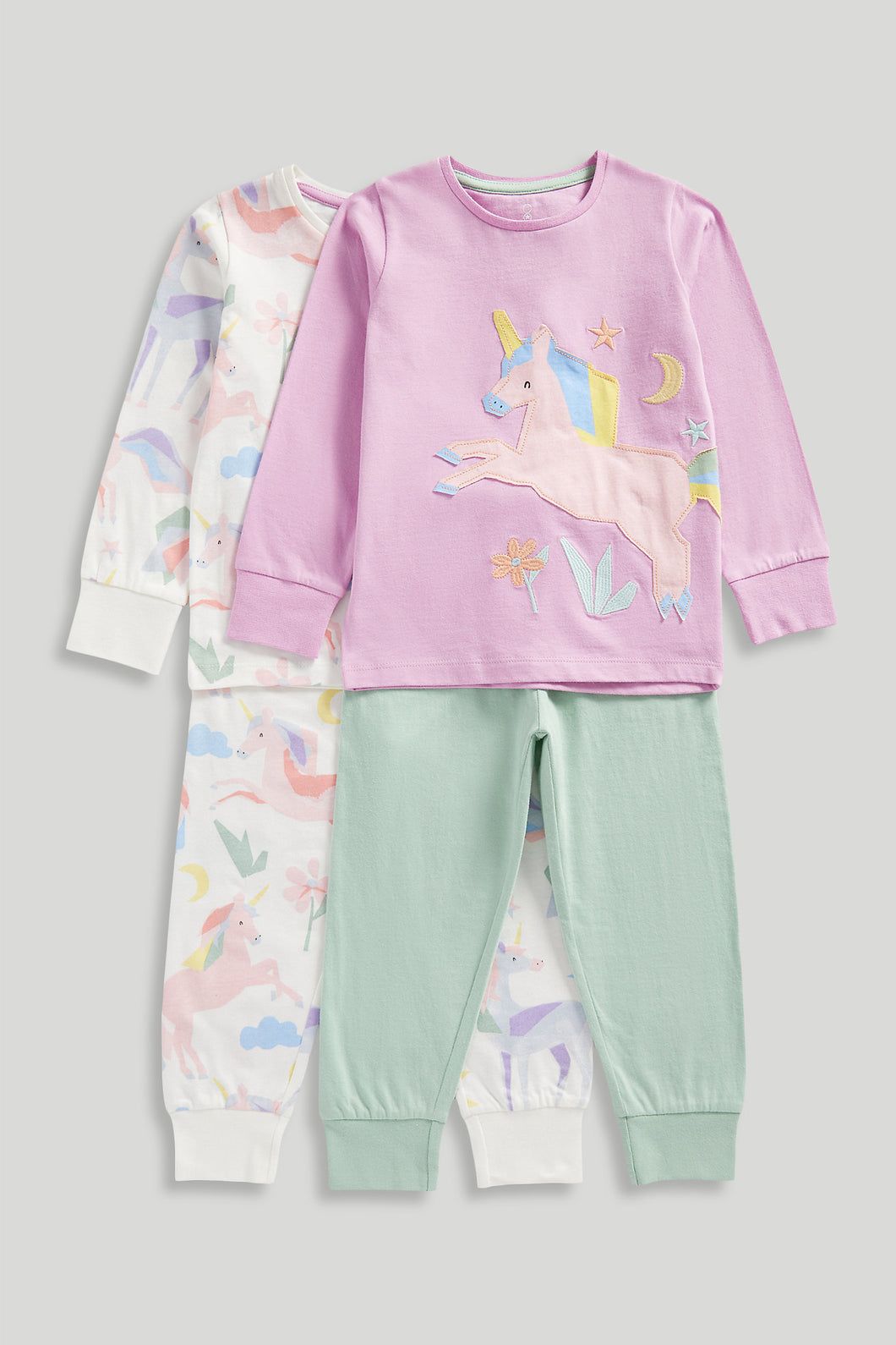 Mothercare 2 Pack Party Horse Pyjamas
