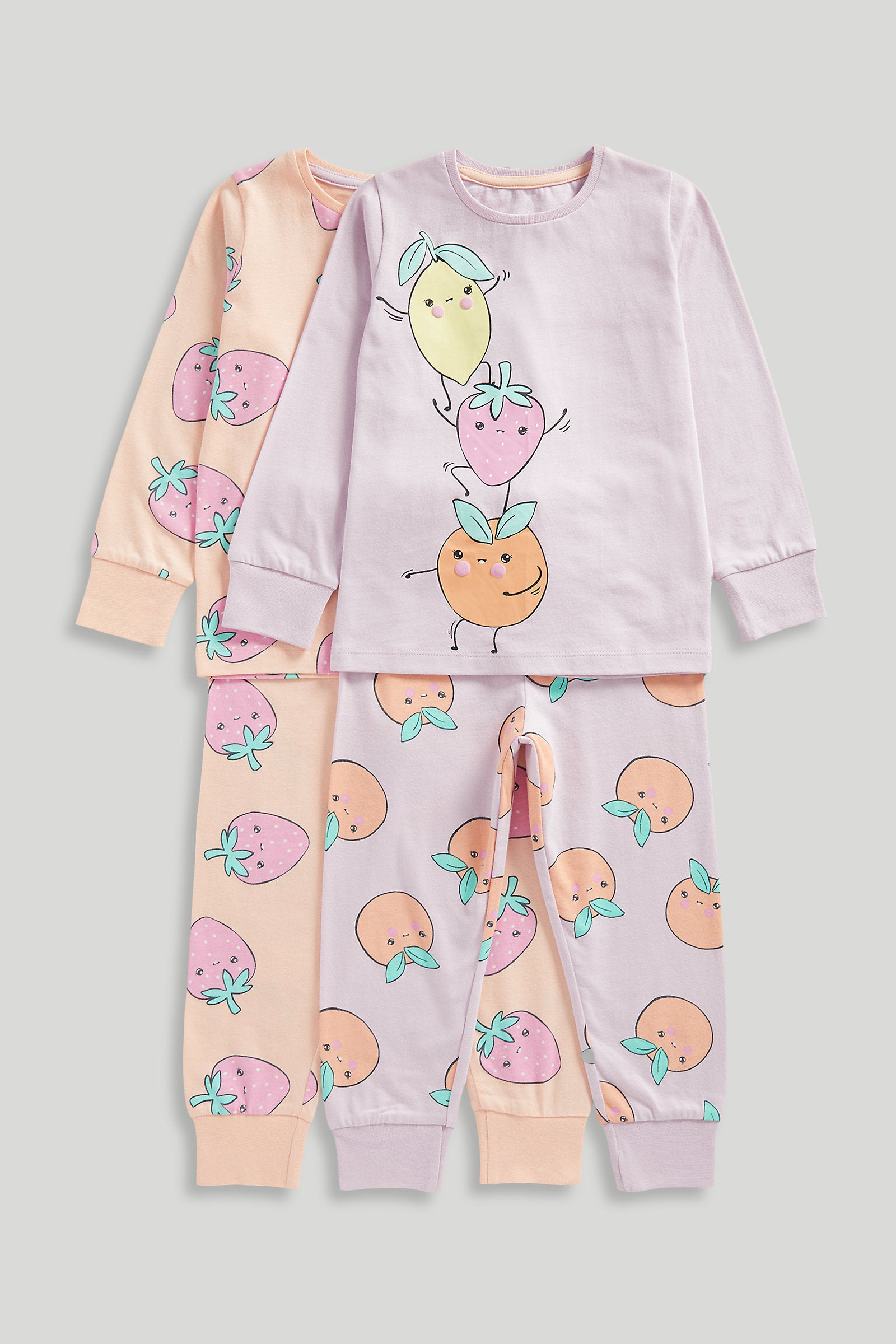 Mothercare 2 Pack Fruit Pyjamas