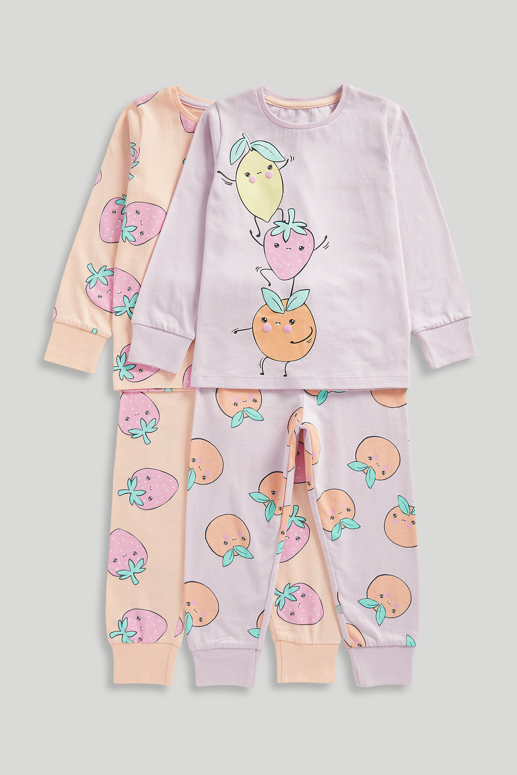 Mothercare 2 Pack Fruit Pyjamas