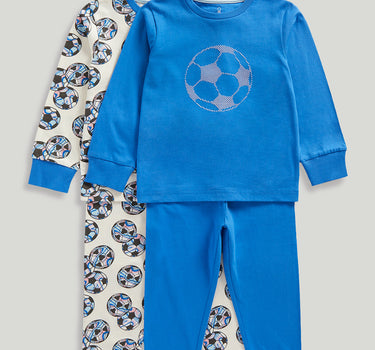 Mothercare 2 Pack Football Pyjamas