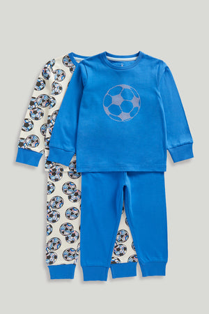 Mothercare 2 Pack Football Pyjamas