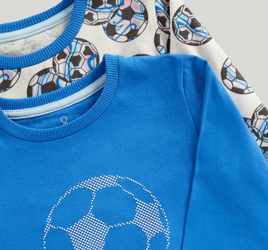 Mothercare 2 Pack Football Pyjamas
