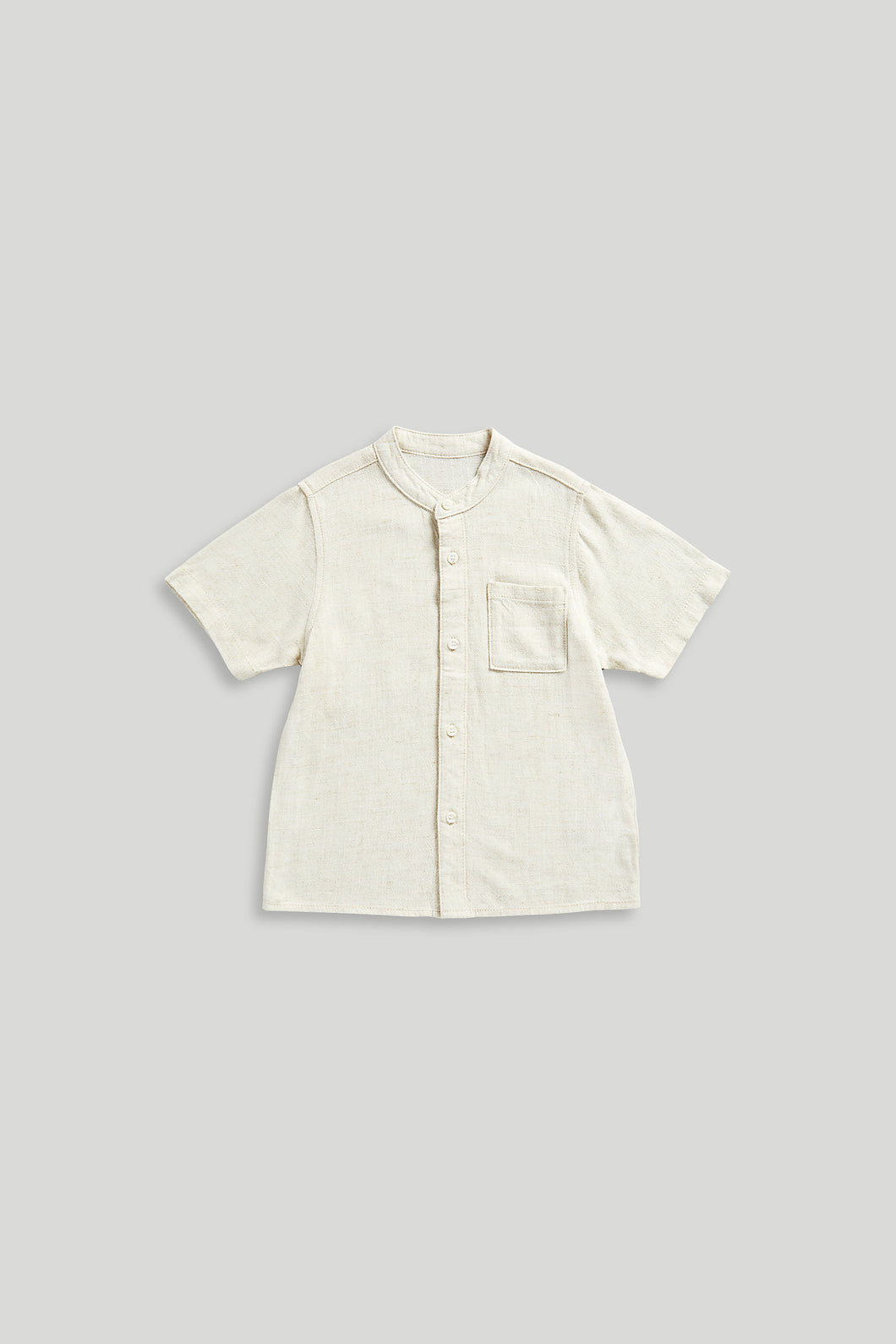 Mothercare Linen Blend Grandad Shirt