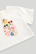 Load image into Gallery viewer, Mothercare Cream Cat T-Shirt
